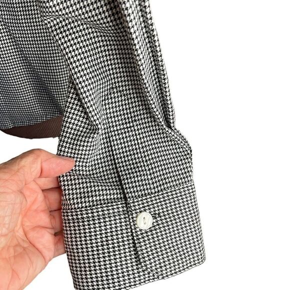 PENDELTON Woman's Shirt Size 6 Black and White Long Sleeve Pleated Front - Picture 9 of 16